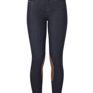 Kerrits Activewear Kids Stretch Denim Knee Patch Riding Breech Size SDENIM / S